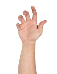 Obraz premium Hand sign isolated with clipping path