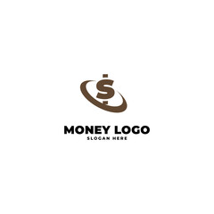 Obraz premium money logo combination. Fast pay symbol or icon. Unique cash and digital logotype design template.