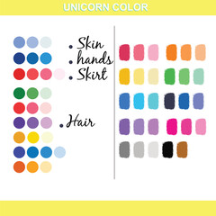 The Rise of Colorful Unicorn Coloring Pages, Cute Color vector