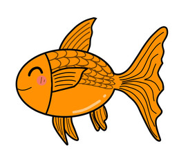 illustration of a goldfish