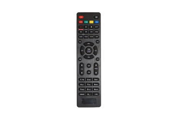 Tv remote controller, remote control device, isolated white background, png isolated - obrazy, fototapety, plakaty