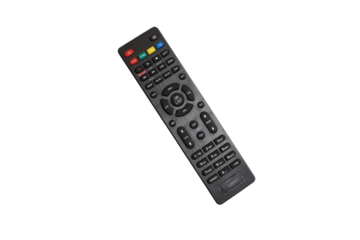 Tv remote controller, remote control device, isolated white background, png isolated