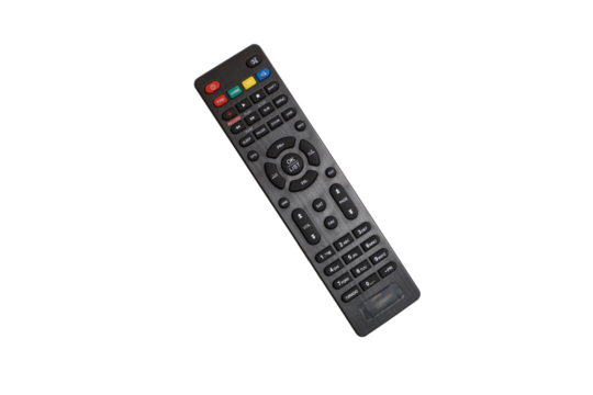 Tv remote controller, remote control device, isolated white background, png isolated