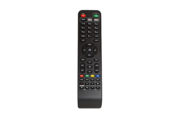 Tv remote controller, remote control device, isolated white background, png isolated