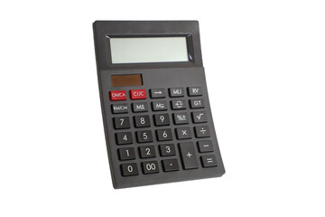 Calculator isolated on white background, isolated white background, Digital calculator
