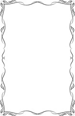 vector frames black on a white background