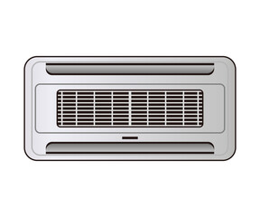 air conditioner, EHP, GHP, Electric Heat Pump, Gas Heat Pump, Ducted Heat Pump, heat pump, cooling, heating, vector, illustration