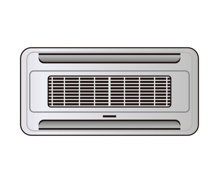 air conditioner, EHP, GHP, Electric Heat Pump, Gas Heat Pump, Ducted Heat Pump, heat pump, cooling, heating, vector, illustration