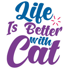 Retro Cat T-shirt Design, Vector