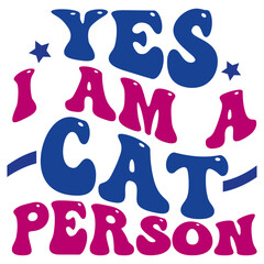 Retro Cat T-shirt Design, Vector