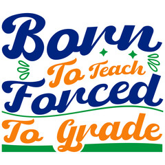 Retro Teacher  T-shirt Design, Vector