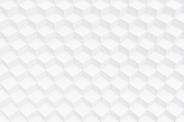 Abstract 3d white and grey square background. illustration 3d render geometric pattern minimalist modern style background concept.