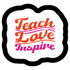 Retro Teacher  T-shirt Design, Vector