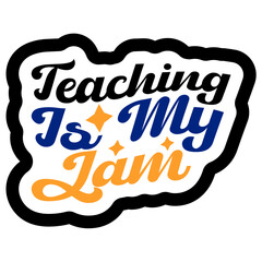 Retro Teacher  T-shirt Design, Vector