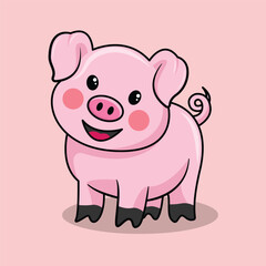 cartoon of pig