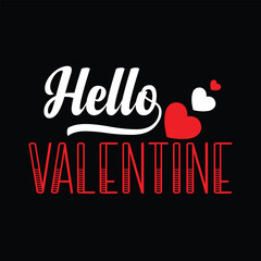 valentine's day unique typography vector