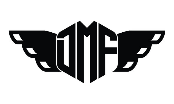 DMF three letter iconic logo design vector template. isolated, elegant, monogram, abstract, wordmark, letter mark, business, typography, minimalist, brand, company, flat, modern, unique, sign, symbol