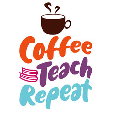 Retro Teacher T-shirt Design, Vector