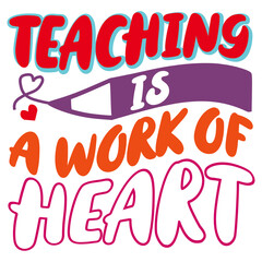 Retro Teacher T-shirt Design, Vector