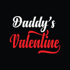 Valentine's day creative and unique typography vector