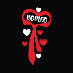 Valentine's day creative and unique typography vector