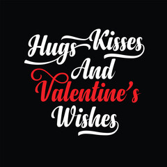 Valentine's day creative and unique typography vector