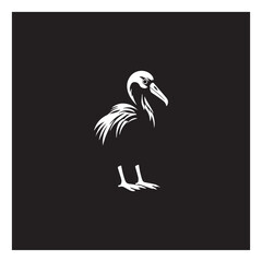 simple dodo bird logo icon designs vector black and white © Rapit