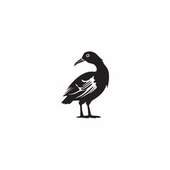 simple dodo bird logo icon designs vector black and white © Rapit