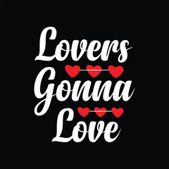 Valentine's day creative and unique typography vector