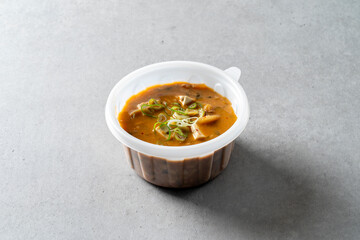 cheonggukjang, fast-fermented bean paste yukgaejang, hot spicy meat stew Marketplace rice soup, beef tripe soup