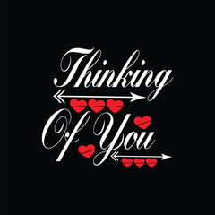 Valentine's day creative and unique typography vector