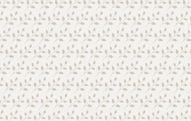 seamless pattern background with leaves and plants theme