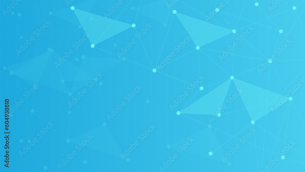 Poster abstract polygonal with dots and lines connection. global network connection, medical innovation, sc