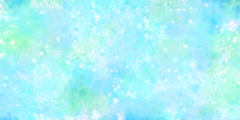 雨上がりや夏をイメージした水彩背景, アブストラクト 夏休み 涼しい 緑 初夏