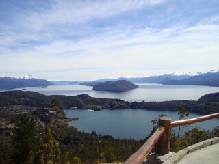 patagonian lake landscape of argentina