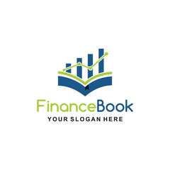 Finance book logo symbol. Finance book icon. Modern brand element sign.  Suitable for your design need, logo, illustration, animation, etc.