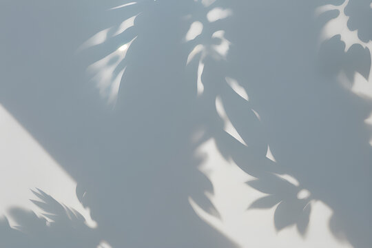 The wall on which the shadows from the leaves are beautifully visible. Generative AI © Bogdan.Vision