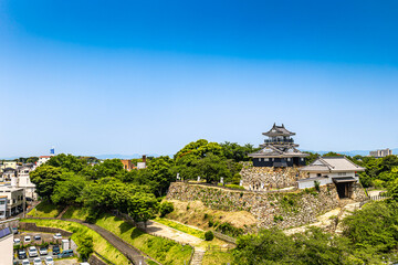 Fototapeta na wymiar 静岡県浜松市にある徳川家康の出世城と呼ばれる浜松城 