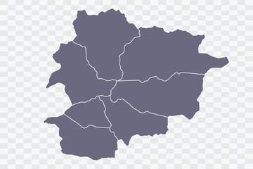 Andorra Map pewter Color on White Background quality files Png
