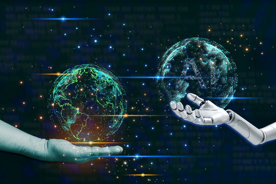 In the future, robots will be chosen to replace humans in fields that require a lot of data analysis , business concept