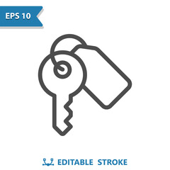 Key Icon. Keyring, Keychain