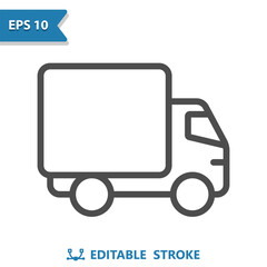 Truck Icon. Delivery Truck, Van, Vehicle