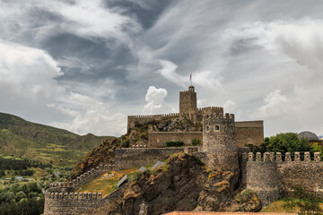 Fototapeta na wymiar Old castle Akhaltsikhe (Rabati) in Georgia.This is a medieval fortress built in the IX century.on 19 Jun 2022 