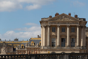 the facade of the building of the city hall