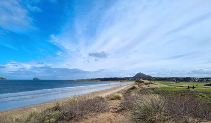 Yellowcraig Beach near North Berwick in Scotland
