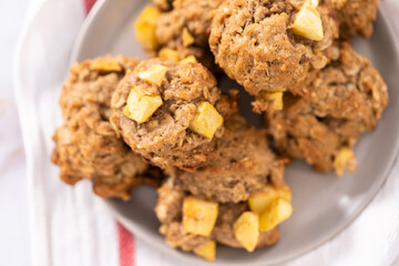 Apple oatmeal cookies