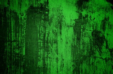 A dark and textured pattern of old, dirt-covered green backgrounds with an abstract effect.