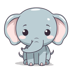 Obraz premium baby elephant cartoon vektor crafted by Generative AI