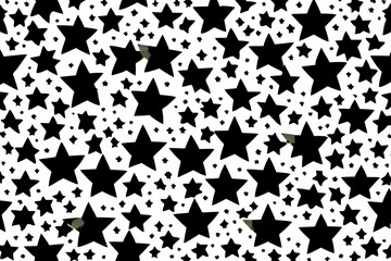 Fototapeta na wymiar Shooting stars confetti. Black, white colors. Abstract texture on a white background. - generative ai 