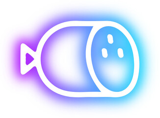 Collection of food neon